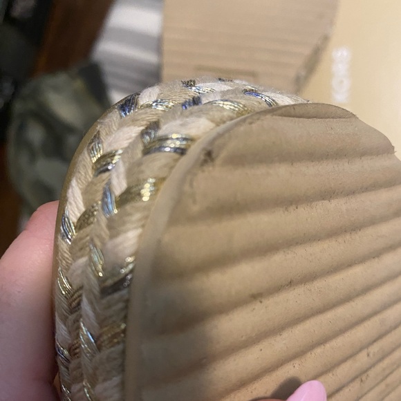 Michael Kors Pale Gold Aubrey Wedges - Picture 7 of 7